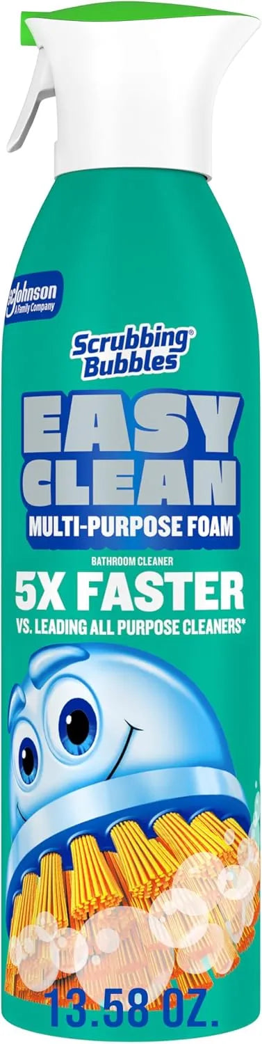 Scrubbing Bubbles Easy Clean Foaming Multipurpose Bathroom Cleaner, Continuous Spray Bottle, Fast Acting Foam, 13.58 Ounce