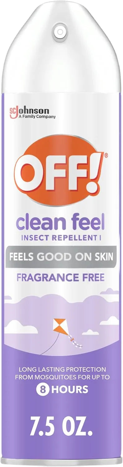 OFF! Clean Feel Picaridin Insect & Mosquito Repellent Bug Spray, 7.5 oz