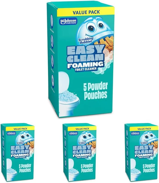 Scrubbing Bubbles Easy Clean Foaming Toilet Bowl Cleaner, 5 Count (Pack of 4)