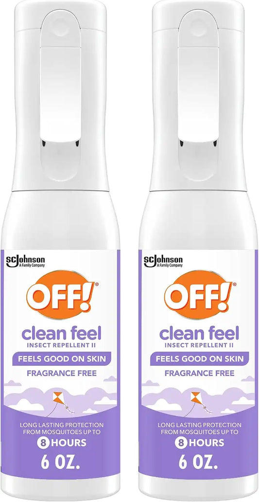 OFF! Clean Feel Misting Insect & Mosquito Repellent Bug Spray, 6 oz, 2 pk