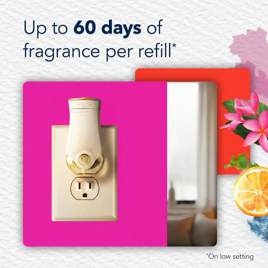 Glade PlugIns Refills Air Freshener, Exotic Tropical Blossoms™ and Coastal Sunshine Citrus™, 1.34oz., 5 count