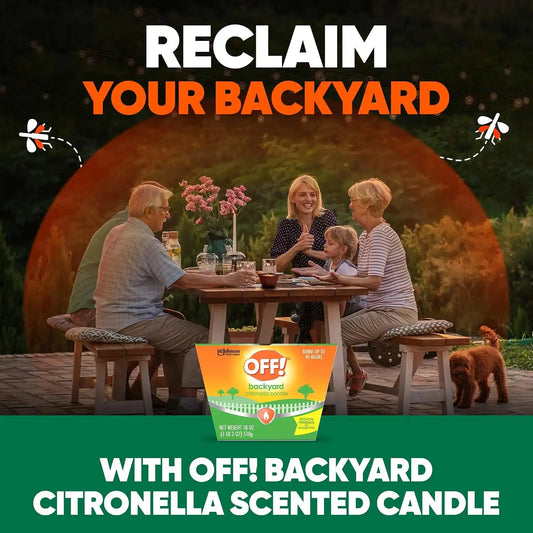 OFF! Backyard Citronella Outdoor Candle, 18 oz (1-Pack)