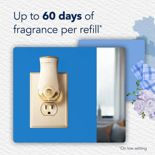 Glade PlugIns Refills Air Freshener, Scented and Essential Oils for Home and Bathroom, Clean Linen, 3.35 Fl Oz, 5 Count
